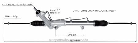 Automotive Parts Canada NV4L2685 Power Steering Rack 97VB3N503BA 97VB3N503AA FORD