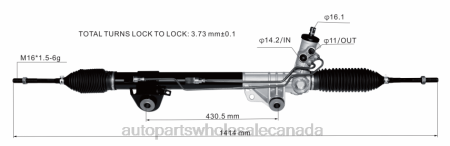 Car Parts Canada Online NV4L2683 Power Steering Rack BL1Z3504-A FORD