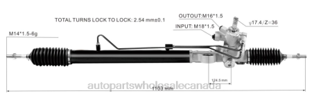 Auto Parts Canada Online NV4L2546 Power Steering Rack 53601-TA0-003 HONDA