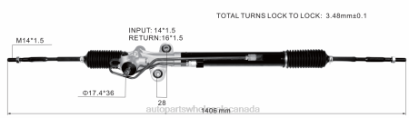 Auto Parts Wholesale NV4L2540 Power Steering Rack 53601-TK8-A01 HONDA