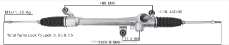 Car Parts Canada Online NV4L2553 Power Steering Rack 53601-TG2-T01 HONDA