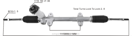 Car Parts Wholesale Suppliers NV4L2738 Power Steering Rack 56500-1X500 HYUNDAI/KIA