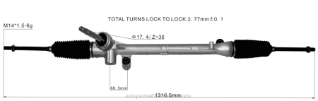 Auto Parts Canada Online NV4L2646 Power Steering Rack KD31-32-110 MAZDA