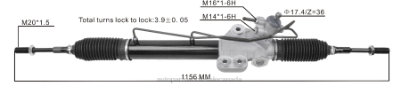 Car Parts Canada NV4L2582 Power Steering Rack 49001-600 49001-VZ10A NISSAN