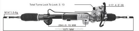 Car Parts Canada NV4L2612 Power Steering Rack 49001-JN30A 49200-JN30A NISSAN