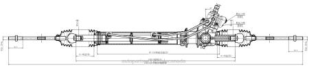 Car Parts Wholesale NV4L2601 Power Steering Rack 49001-99L005 NISSAN