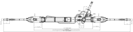 Car Parts Wholesale Suppliers NV4L2838 Power Steering Rack 34110-AJ040 SUBARU