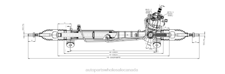 Auto Parts Canada Online NV4L2536 Power Steering Rack 44200-50180 TOYOTA