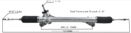 Auto Parts Canada Ontario NV4L2477 Power Steering Rack 45510-08020 TOYOTA