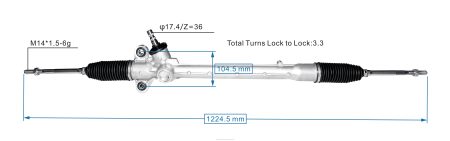 Automotive Parts Canada NV4L2515 Power Steering Rack 45510-BZ360 TOYOTA