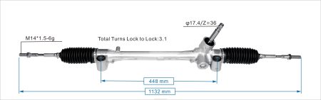 Car Parts Wholesale NV4L2521 Power Steering Rack 45510-0D560 TOYOTA