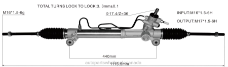 Car Parts Wholesale Suppliers NV4L2488 Power Steering Rack 44200-12770 TOYOTA